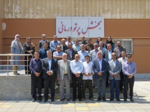 عکس خیرین رادیوتراپی در مراسم بازدید مراحل پیشرفت پروژه